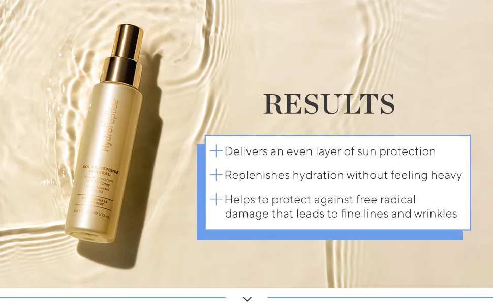 HydroPeptide Solar Defense Mineral, Broad Spectrum SPF 30 Sunscreen Spray, 3.4 fl oz Face & Body Spray SPF 30 - HydroPeptide Solar Defense Mineral