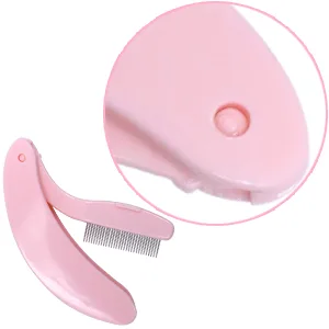 4PCS Folding Eyelash Comb, Eyebrow Comb Metal Teeth, Eyelash Separator Comb, Eyelash Brush and Comb, Professional Tool for Define Lash & Brow (Black) - product information 4