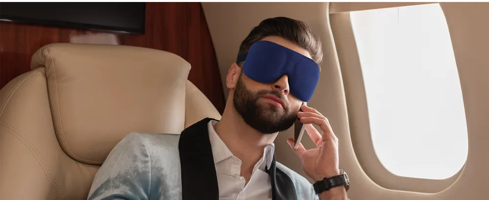 LKY DIGITAL Sleep Mask For Side Sleeper  -  Black & Blue & Red - Pack Of 3 - light blocking sleep mask for traveling