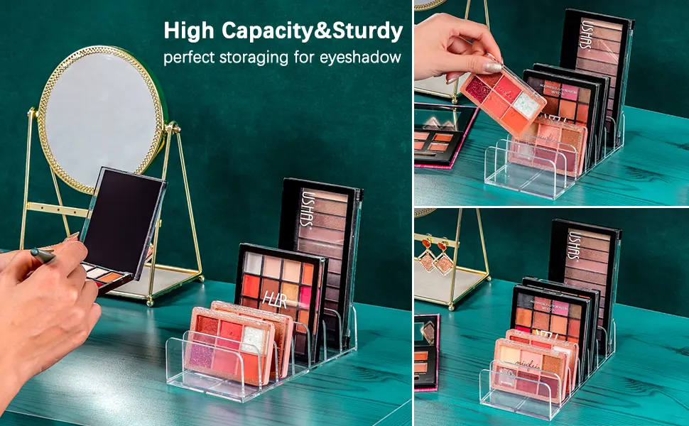 Eyeshadow Palettes Acrylic Makeup Organizer - Eyeshadow Palette Cosmetic Organizer Eyeshadow Eyeshadow Palettes Makeup Organizer (1Pack-Small) Small (Pack of 1) - product information 3