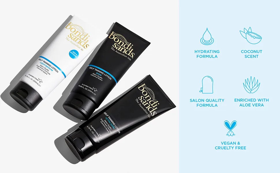 Bondi Sands Self Tanning Lotion | Moisturizing, Quick Drying Lotion Provides a Natural Looking, Long Lasting, Bronzed Glow | 6.76 oz/200 mL Ultra Dark - Bondi Sands