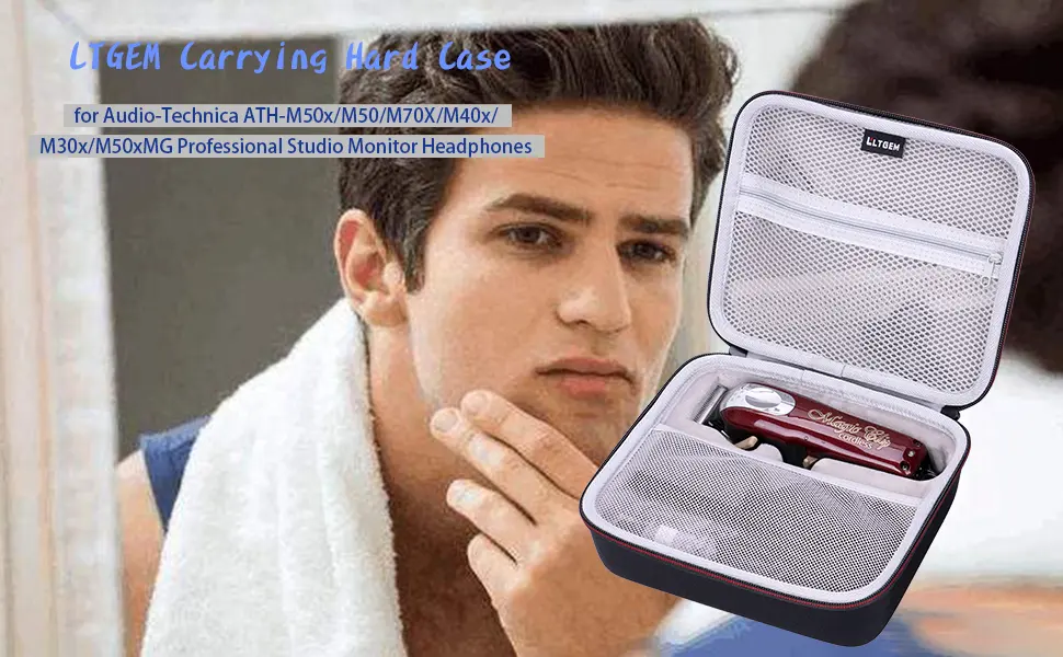 LTGEM EVA Hard Storage Case for Wahl Professional 5-Star Cordless Magic Clip Clippers #8148 #8451 #8545 #8509 - Carrying Organizer Bag - LTGEM Case for Wahl Professional 5-Star Cordless Magic Clip #8148 - Carrying Organizer Storage Bag …