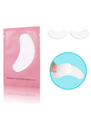 100 Pairs Set Gel pads for eyelash extensions, Comfy and Cool Under Eye Pads for Eyelash Extensions Eye Patches Beauty Tool Pink - Eyelash Extension Eye Gel Pads