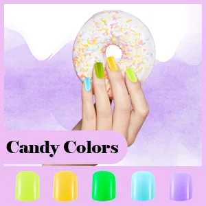 288 Pieces 12 Sets Short Press on Nails Square Fake Nails Glossy Glue on Nails Artificial Full Cover False Nails Solid Color Acrylic Nail Tips (Classic Colors) Assorted,Blue,Purple - product information 5
