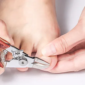 FERYES Professional Wooden Handle Toenail Clipper, Nail Cutters for Ingrown Thick Nails, Sharp Wide Open Jaw Comfortable Rebound - precise toenail clipper professional toenail clippers