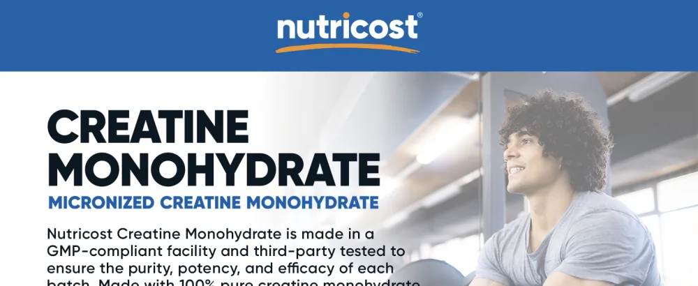 Nutricost Creatine Monohydrate Powder 76 Serving  - Fruit Punch - 1.1 lb - creatine monohydrate