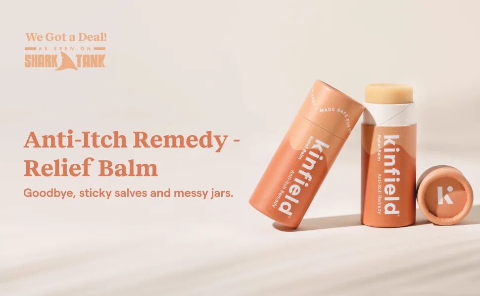 Kinfield Relief Balm - Soothing Vegan Balm for Bug Bites and Tired Muscles - Anti-Itch and Anti-inflammatory Remedy -Cruelty-Free Skincare - 0.6 oz / 18 g - Relief Balm 1
