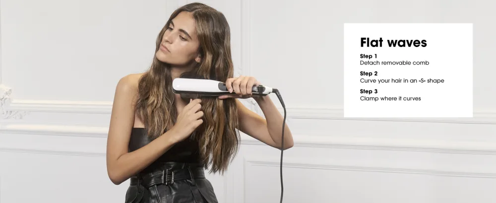 L’Oreal Professionnel Steampod | Steam Powered Flat Iron, Hair Straightener & Professional Styler - Detach removable comb, curve your hair in an