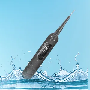 Electric Plaque Remover for Teeth, Tooth Cleaner Dental Calculus Remover Teeth Cleaning Kit with 5 Adjustable Modes,2 Replaceable Clean Heads and 1 Mouth Mirror Gray - plaque remover for teeth