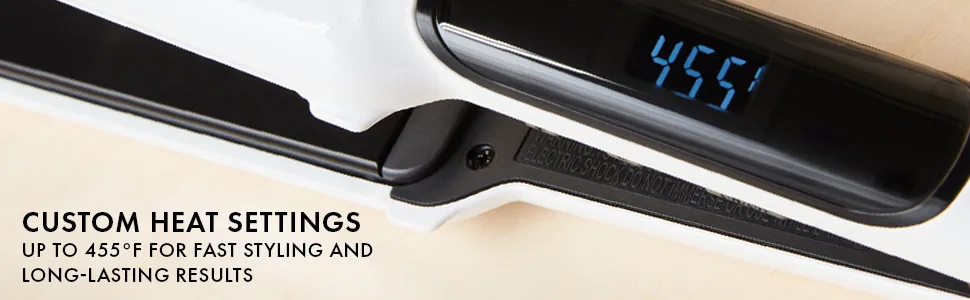 Hot Tools Nano Ceramic Digital Flat Iron, 1-1/2 inch 1-1/2 Inch PLATES - flatiron; flatirons; straightener; straighteners; ceramic; digital; fastpass; hottools; nanoceramic