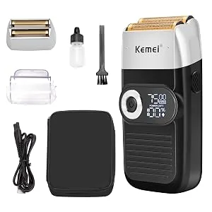 Kemei Foil Shavers for Men Electric Razor with Bald Trimming Cordless Electric Shavers with LED Display 2 in 1 - product information 2