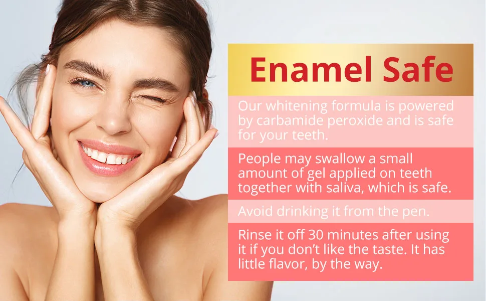 Teeth Whitening Pen, Use Twice a Day for Visibly Whiter Teeth in 1 Week, 4 Pens, 70+ Uses, 1 Month Supply Red - product information 2