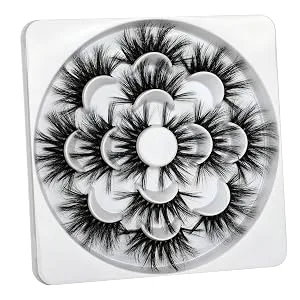 25mm Dramatic Mink Eyelashes 3D Fluffy Dramatic Long Lashes Full High Volume Crossed Fake Lashes Pack Soft Reusable 7 Pairs False Eyelashes by HeyAlice 7 Pair (Pack of 1) - lashes2