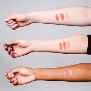 Brush On Block Protective Lip Oil, Broad Spectrum SPF 32 Sunscreen, Coral (Warm Pink) - lip oils on skin