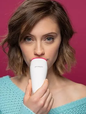 JuvaLips | Original White Lip Plumping Device & Plumping Serum | Made in the USA - Amy Lowell Using JuvaLips Lip Plumper