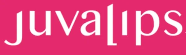 JuvaLips | Original White Lip Plumping Device & Plumping Serum | Made in the USA - Juvalips lip plumper logo, white text on a hot pink background