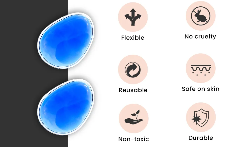 PMU Eye Gel Ice Pack for Cooling or Warming Eyes and Face - Eye Gel Ice Pack