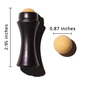 Oil-absorbing Volcanic Roller with Two Replaceable Volcanic Balls, Reusable On-the-Go Oil Control Roller, Instant Results Remove Excess Shiny Two Balls - Oil-absorbing Volcanic Roller