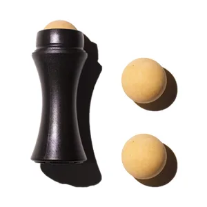 Oil-absorbing Volcanic Roller with Two Replaceable Volcanic Balls, Reusable On-the-Go Oil Control Roller, Instant Results Remove Excess Shiny Two Balls - Oil-absorbing Volcanic Roller