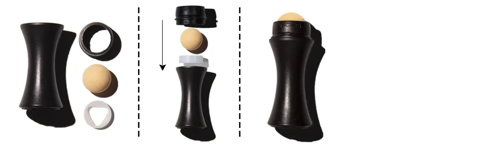 Oil-absorbing Volcanic Roller with Two Replaceable Volcanic Balls, Reusable On-the-Go Oil Control Roller, Instant Results Remove Excess Shiny Two Balls - Oil-absorbing Volcanic Roller