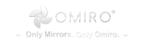 OMIRO Hand Mirror, Double-Sided 1X/15X Magnifying Foldable Makeup Mirror for Handheld, Table and Travel Usage - slogan