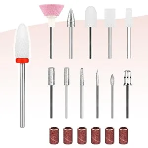 Cordless Nail Drill for Acrylic Nails,Belle Wireless Electric Efile with Bits and Sanding Bands,Portable Rechargeable Nail Machine File for Manicure Pedicure - Drill Machine for Manicure