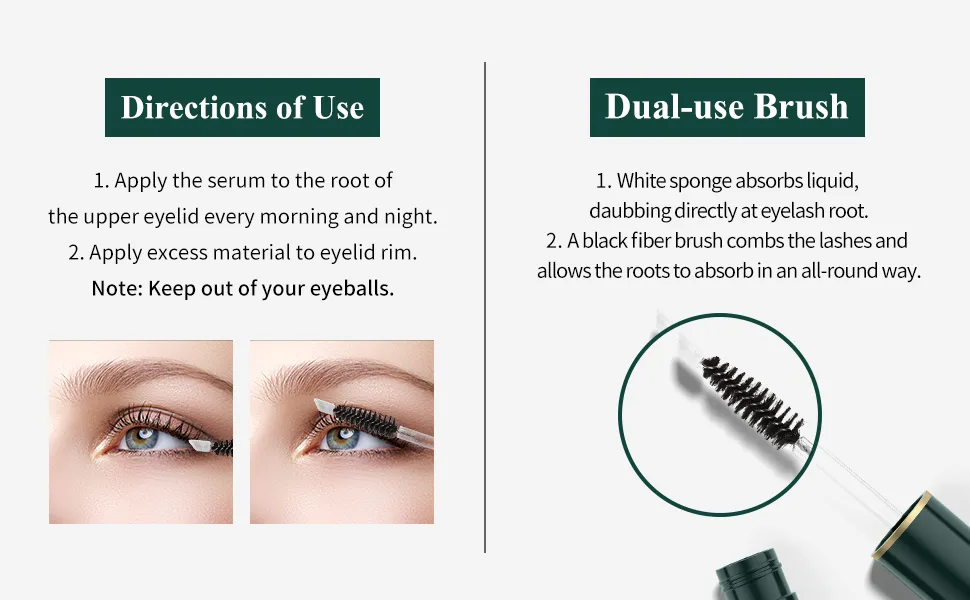 Eyelash Growth Serum BREYLEE Lash Serum for Thicker Brows and Grow Bows Faster, Longer, Fuller (3ML/ 0.1 Fl. Oz) Gold - eyelash serum-6