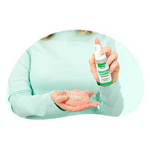 FreshDent Partial & Denture Cleaner, Teeth Whitening Spray, Fast-Acting Alternative to Denture Cleaner Tablets, Denture Spray Kills Bacteria and Freshens Breath - Mint Flavored 2 Piece Set - FreshDent The Problem