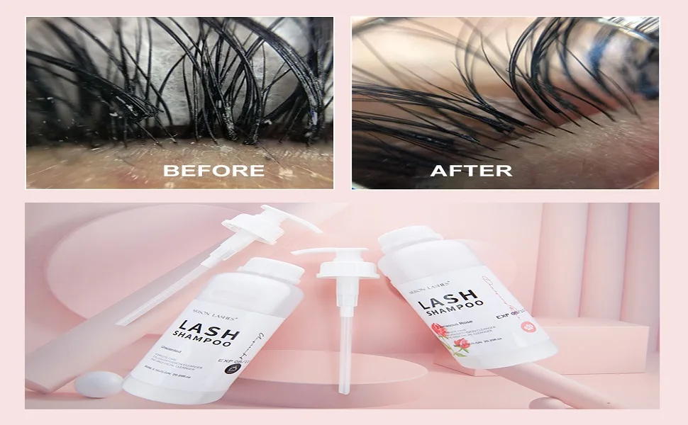 Arison Eyelash Eyelash Extension Shampoo 600ml / Eyelid Foaming Cleanser/Wash for Extensions and Natural Lashes/Paraben & Sulfate Free Safe Makeup & / Professional & Self Use (unscented) unscented-600ml - dsadas5498