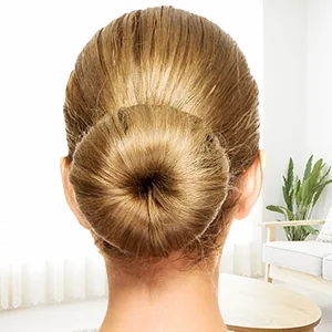 Hair Donut Bun Maker, Ring Style Bun, 2PCS Chignon Hair Medium Doughnut Shaper for Short and Thin Hair (Medium, 3 Inch/Brown) Medium (2 Count) Brown - product information 4
