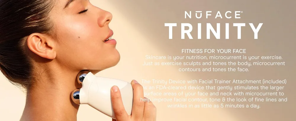 NuFACE Trinity Complete - Facial Toning Kit - NuFACE Trinity Desktop Version