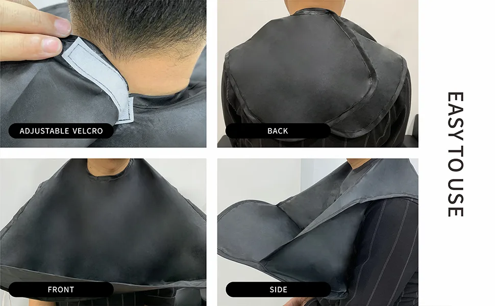2022 New beard bib, Foldable multi-purpose shaving bib, Waterproof shaving cloth set non-stick beard shawl, Suitable for all men's gifts (black) - Beard Apron