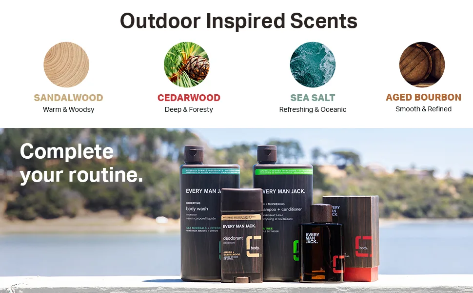Every Man Jack Pride Essentials Box - Includes Three Grooming Essentials with Clean Ingredients & Incredible Scents - Round Out His Routine with Body wash, Deodorant, and 2-in-1 Shampoo - image