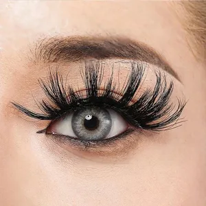 DAODER Eyelashes False Lashes Dramatic 20mm Thick Mink Lashes Pack Long Fluffy Wispy Natural Fake Eyelashes Bulk 20 Pairs 2 Styles - lashes
