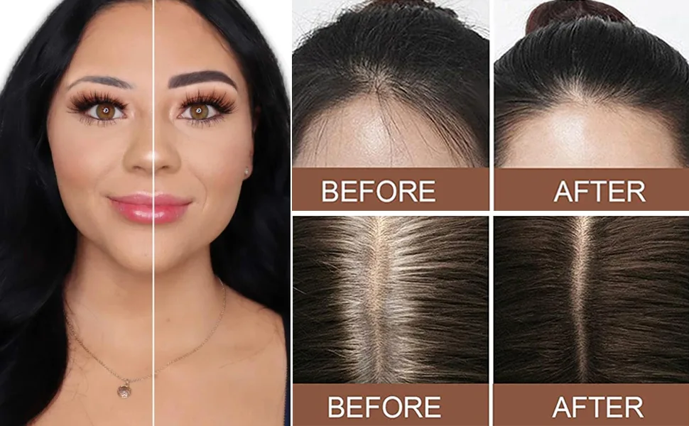 Eyebrow Stamp Shaping Kit, One Step Brow Stamp Stencil Kit Waterproof Eye Brow Stamp Makeup Tools Eyebrow Definer with 6 Reusable Eyebrow Stencils ( Dark Brown) Dark Blown - product information 3