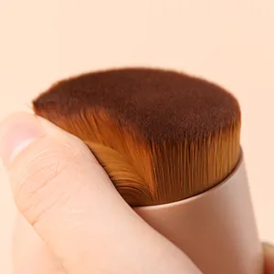 DUcare Kabuki Foundation Brush Flat Top Makeup Brush Synthetic Professional Liquid Blending Mineral Powder Makeup Tools, Golden - product information 12