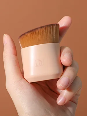 DUcare Kabuki Foundation Brush Flat Top Makeup Brush Synthetic Professional Liquid Blending Mineral Powder Makeup Tools, Golden - product information 7