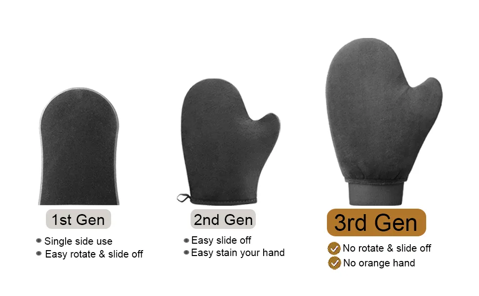 EVYTTA Self Tanning Mitt Applicator - Tanning Mitts Self Tanner Mitt Applicator, Tanning Glove for Self Tan Mit Self Tan Mitt Applicator, Patented Self Tanner Mit Self Tanner Glove Sunless Tanner Mitt Grey Mitt - self tanner mitt applicator self tanner applicator tanning gloves tan gloves sunless tanner mitt