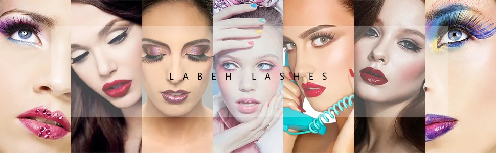LAB·EH False Eyelashes 3D Mink Fur Eyelashes Reusable Handmade Natural Lashes Fake Eyelashes Easy to Apply(20 type/package) Mixed Mink Lashes #20 kinds - lashes