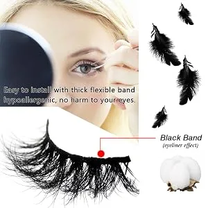 LAB·EH False Eyelashes 3D Mink Fur Eyelashes Reusable Handmade Natural Lashes Fake Eyelashes Easy to Apply(20 type/package) Mixed Mink Lashes #20 kinds - lashes