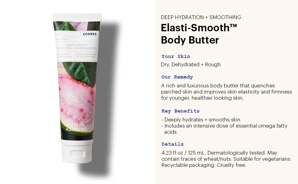 KORRES Elasti-Smooth Body Butter, 4.23 fl. oz. Mediterranean Vanilla Blossom - Body Butter