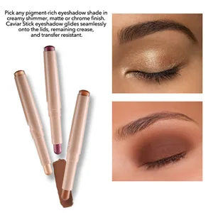 MAEPEOR Matte Eyeshadow Stick Putty Cream Eyeshadow Pen Waterproof and Long Lasting Shadow Stick (Matte, Putty) - Cream Eyeshadow Texture
