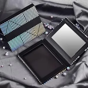 TUOKING Makeup Magnetic Palette with Mirror and 20Pcs Metal Stickers Empty Storage Palette for Eyeshadow Powder Highlighter - organize your life