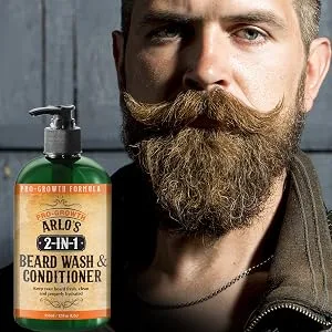 Arlo's 2-in-1 Beard Wash and Conditioner 12 oz. - Pro Growth Formula - product information 5