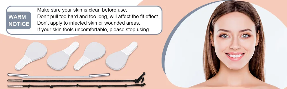 86 Pieces Face Lifting Tapes with Lifting Rope Sets - product information 7