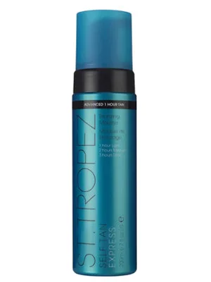 St. Tropez Self Tan Express Advanced Bronzing Mousse, Lightweight Self Tanner for a Trusted Natural Glow, 100% Clean, Vegan Friendly Sunless Tanner, Natural Looking Self Tanning Mousse, 3.3 Fl Oz - express mousse