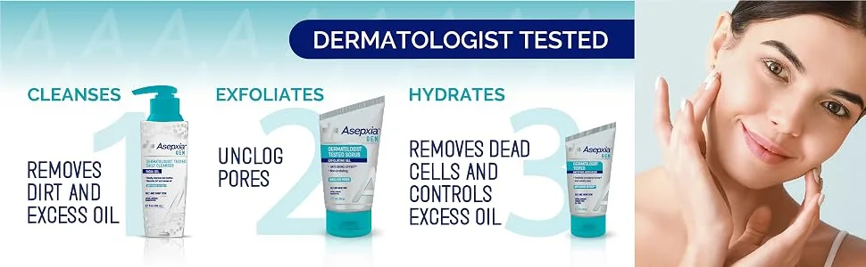 Asepxia GEN Moisturizing Mattifying Cream for Oily Skin, Neutralizes Unwanted Shine, 1.7 Ounce Moisturizing Cream - Asepxia GEN Routine