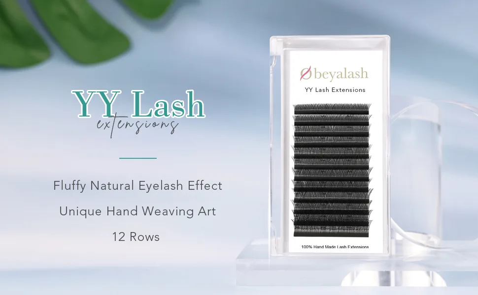 OBEYA Y Lashes Extensions 2D Premade Fans Eyelash Extensions Weave YY Shaped Tips Volume Lash Extensions, YY Eyelash Extensions Quick Easy Application, Full Fluffy Volume Look, Long Lasting D Curl 0.07mm 8-14mm Mix Tray YY… - y lash extensions