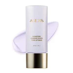 AGE 20's Brightening Purple Tone Up Base, 71% Hydrating Essence SPF35 PA++ Korean Makeup Primer (1.35 fl. oz) - B08628NXZN