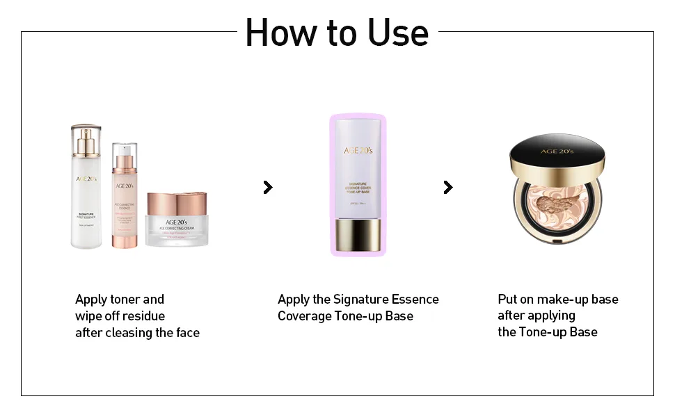 AGE 20's Brightening Purple Tone Up Base, 71% Hydrating Essence SPF35 PA++ Korean Makeup Primer (1.35 fl. oz) - B08628NXZN